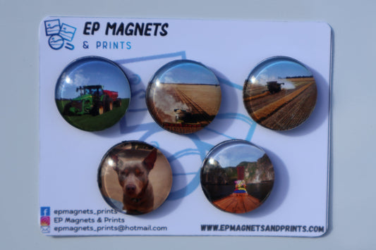 5 x Round Magnets